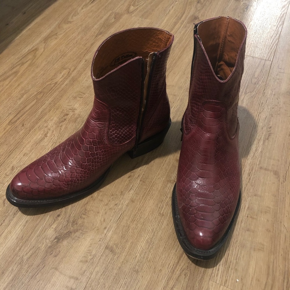 JB Dillon Leather Ankle Boots